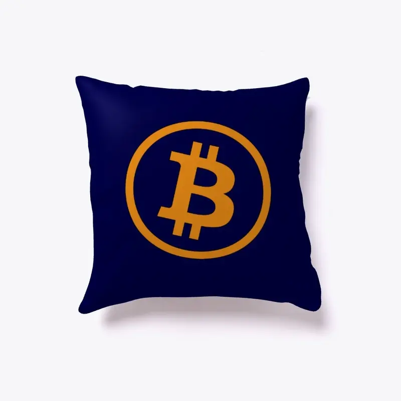 Bitcoin Logo Pillow