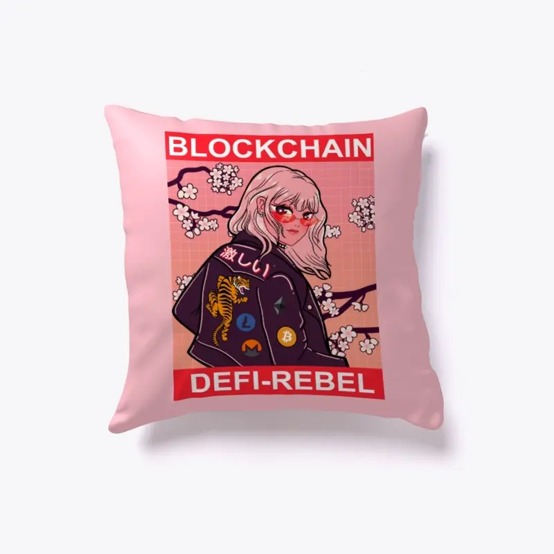 Blockchain Defi Rebel Pillow